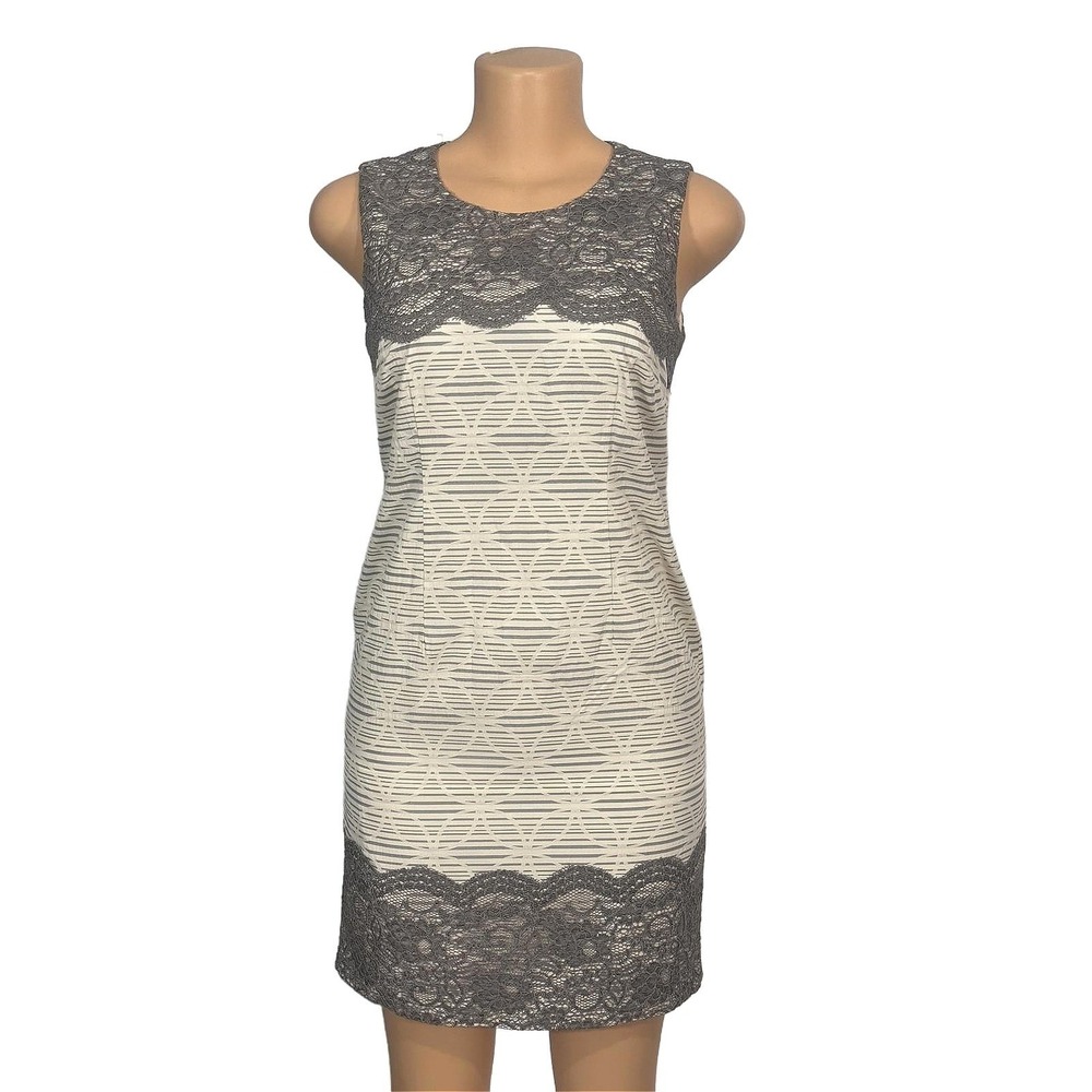 Loft Sleeveless‎ Lace Accent Bodycon Dress Size 2P